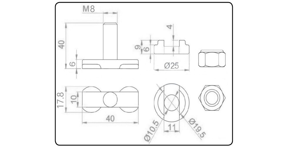EUTRAS Kantenschutz 2125 Afdichtingsprofiel KSD2053 - 5 Meter Deurrubber Kofferbakafdichting Zwart, Klembereik 2-3,5 Mm